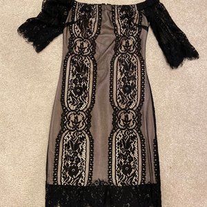 Black Lace Sexy Formal Dress